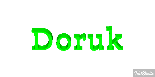 Doruk Effetto testo