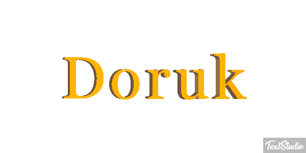 Doruk Effetto testo