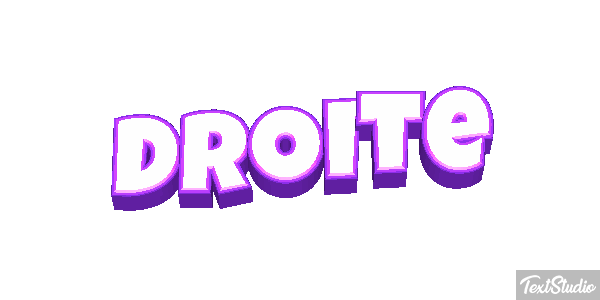 Droite Tekst effect