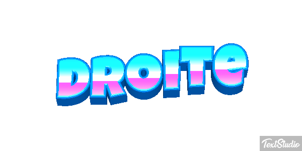 Droite Tekst effect