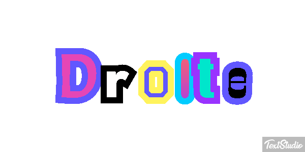 Droite Tekst effect