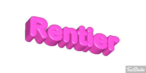 Rentier Efecto de texto