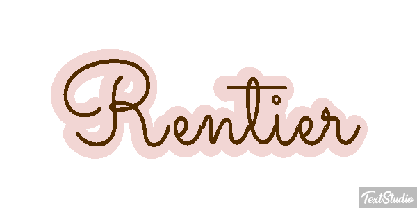 Rentier Efecto de texto