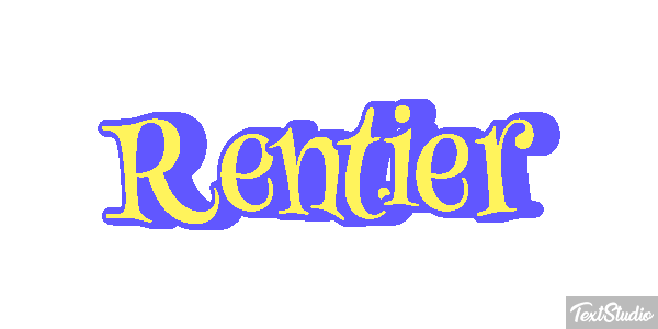 Rentier Efecto de texto