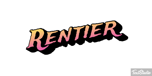 Rentier Efecto de texto