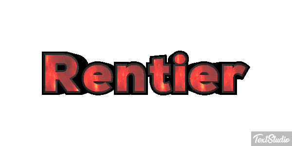 Rentier Efecto de texto