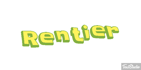 Rentier Efecto de texto