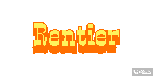 Rentier Efecto de texto