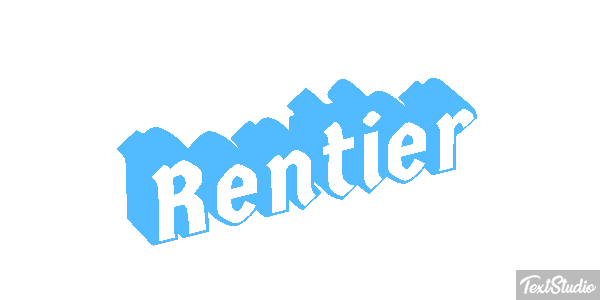 Rentier Efecto de texto