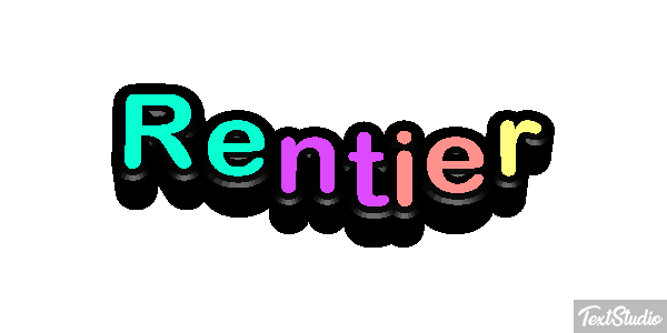 Rentier Efecto de texto