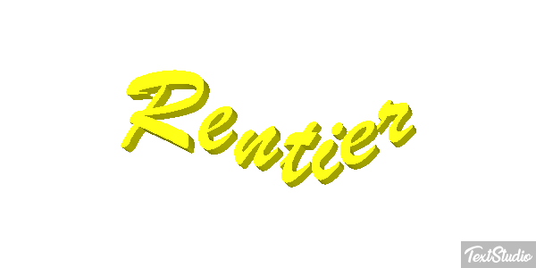 Rentier Efecto de texto