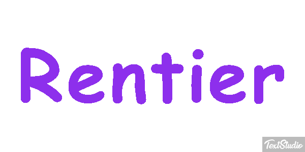 Rentier Efecto de texto