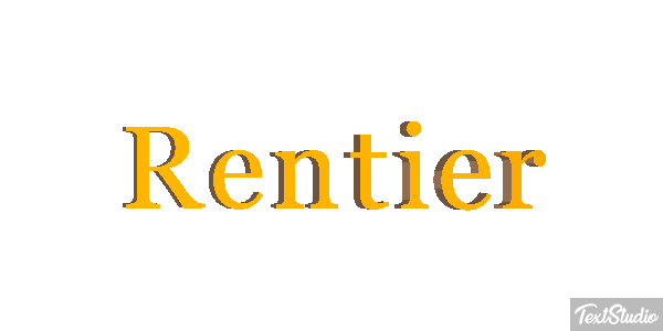 Rentier Efecto de texto