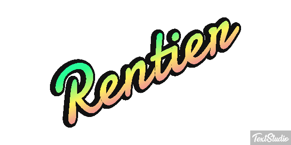 Rentier Efecto de texto