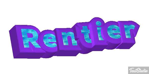 Rentier Efecto de texto