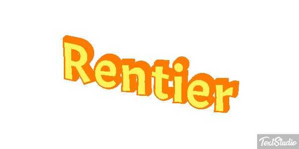 Rentier Efecto de texto