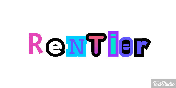 Rentier Efecto de texto