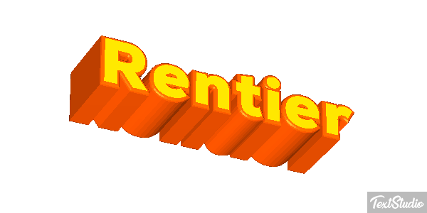 Rentier Efecto de texto