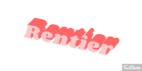 Rentier Efecto de texto