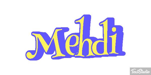 Mehdi Текстовый эффект