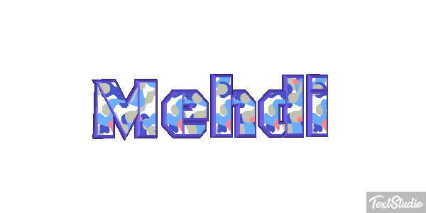 Mehdi Текстовый эффект