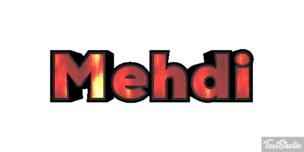 Mehdi Текстовый эффект