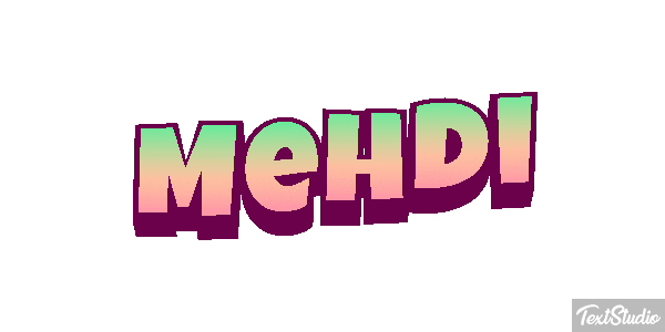 Mehdi Текстовый эффект