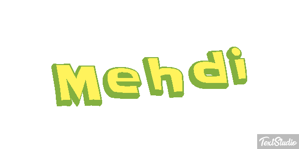 Mehdi Текстовый эффект