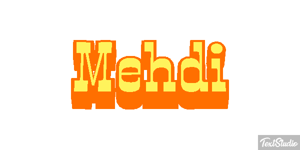 Mehdi Текстовый эффект
