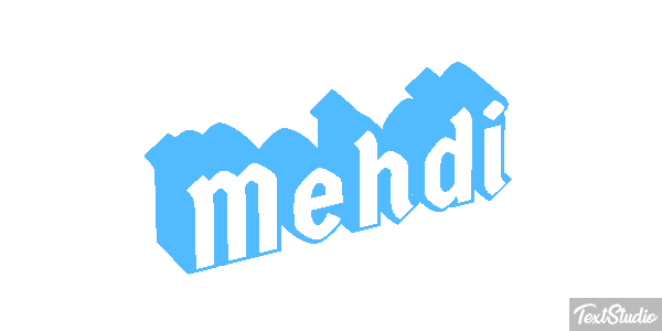Mehdi Текстовый эффект
