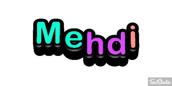 Mehdi Текстовый эффект