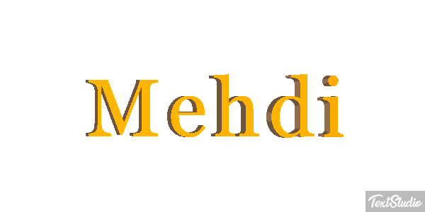 Mehdi Текстовый эффект