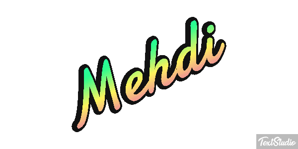 Mehdi Текстовый эффект