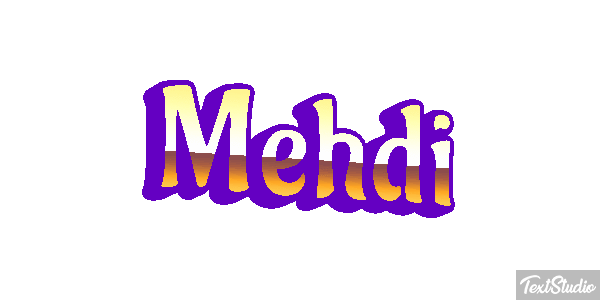 Mehdi Текстовый эффект