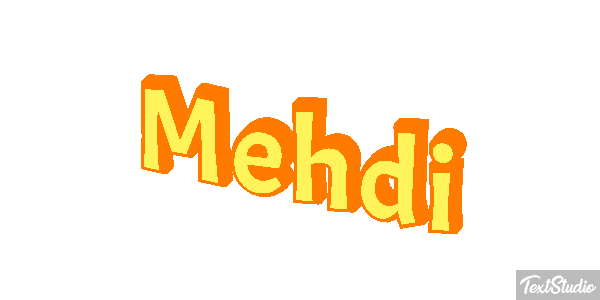 Mehdi Текстовый эффект
