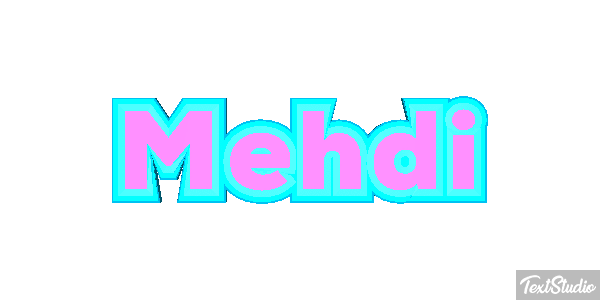 Mehdi Текстовый эффект