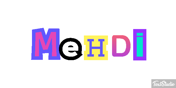 Mehdi Текстовый эффект