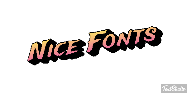 Nice Fonts Text effect