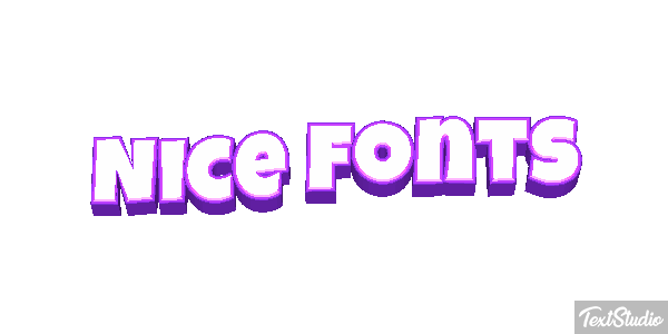 Nice Fonts Text effect