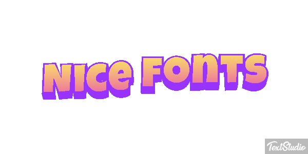Nice Fonts Text effect