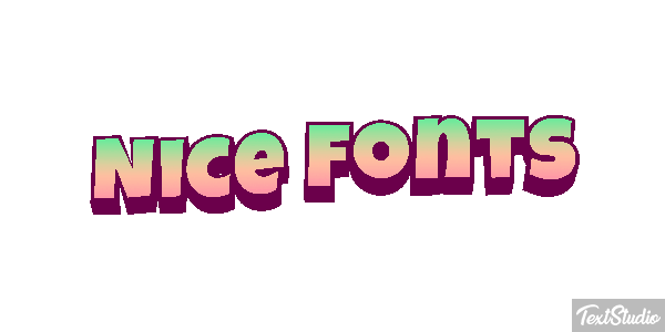 Nice Fonts Text effect