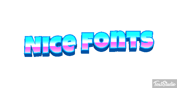 Nice Fonts Text effect