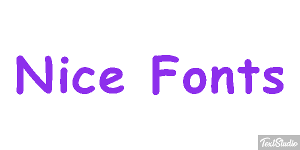 Nice Fonts Text effect