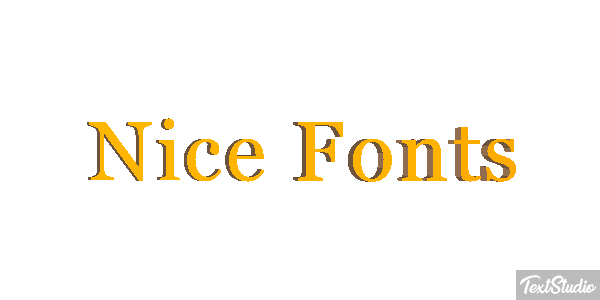 Nice Fonts Text effect