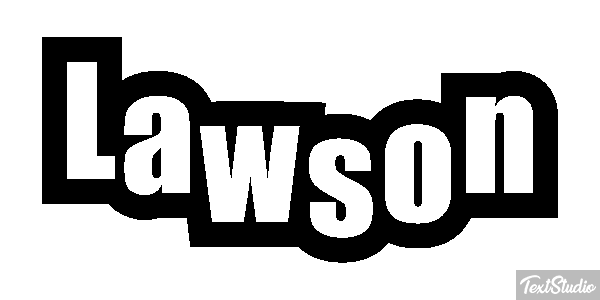 Lawson Text effect