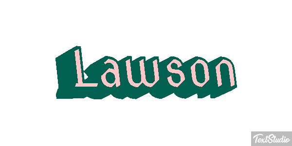 Lawson Text effect