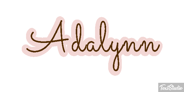 Adalynn Tekst effect