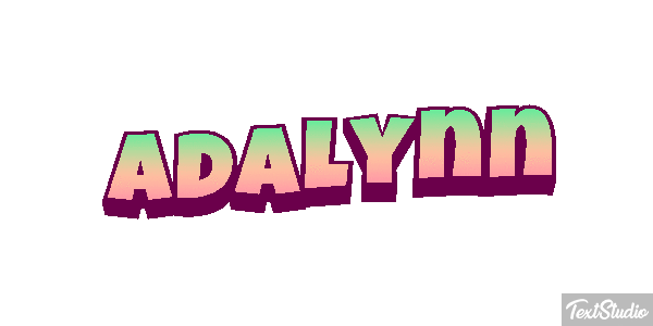 Adalynn Tekst effect