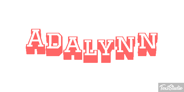 Adalynn Tekst effect