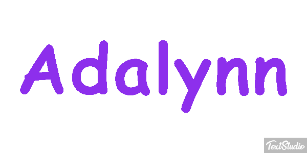 Adalynn Tekst effect